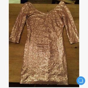*DONATED* Champagne Sequin Dress